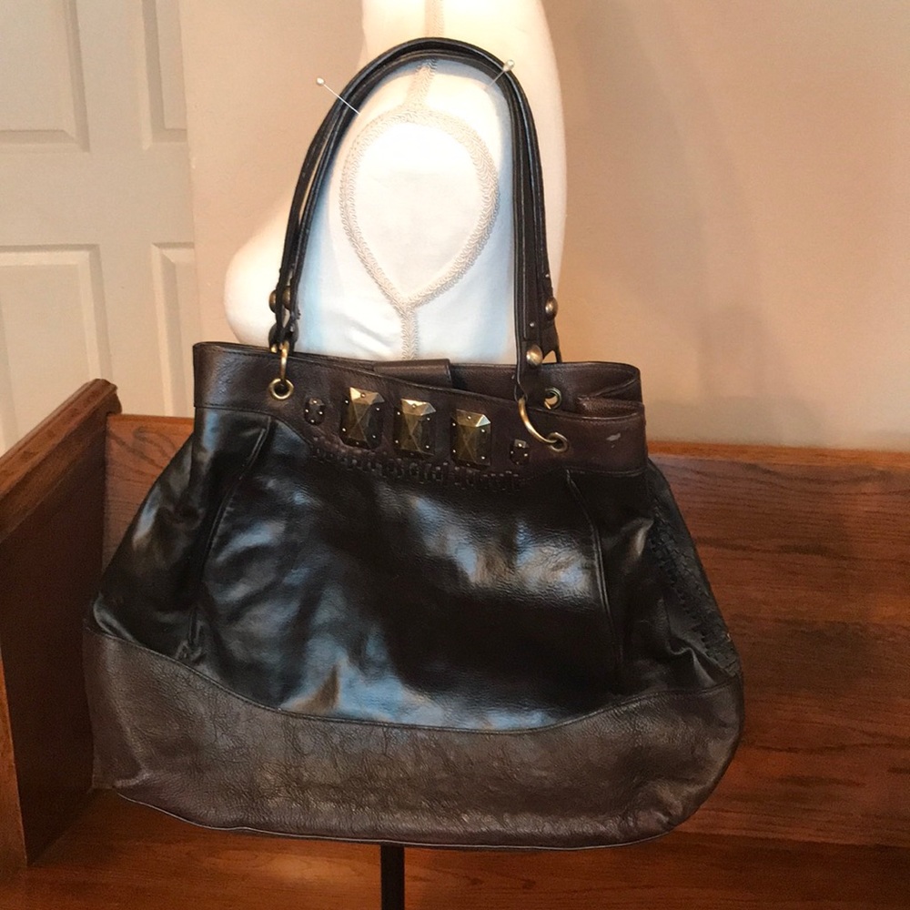 LEATHER TRE VERO SHOULDER PURSE